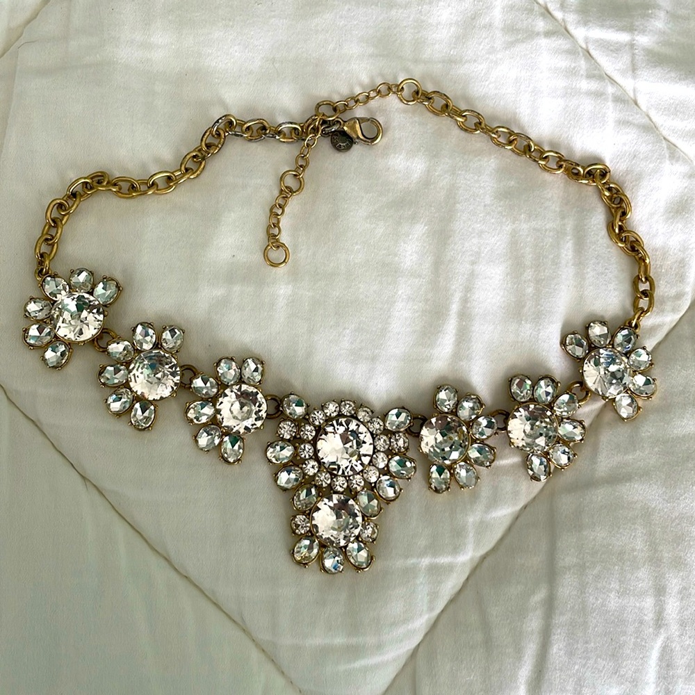 J Crew necklace with lobster claw adjustable closure